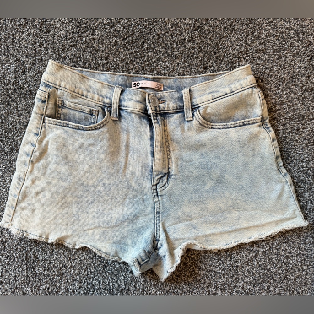 SO Light Wash Jean Shorts